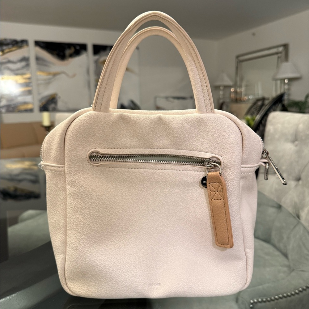 Cream Structured Tote Bag